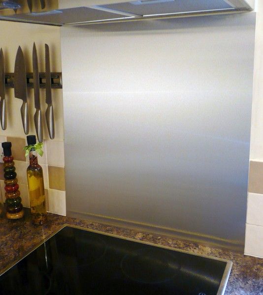 Bespoke Satin Stainless Steel Splashback Custom Sizes Please Contact for Quote 